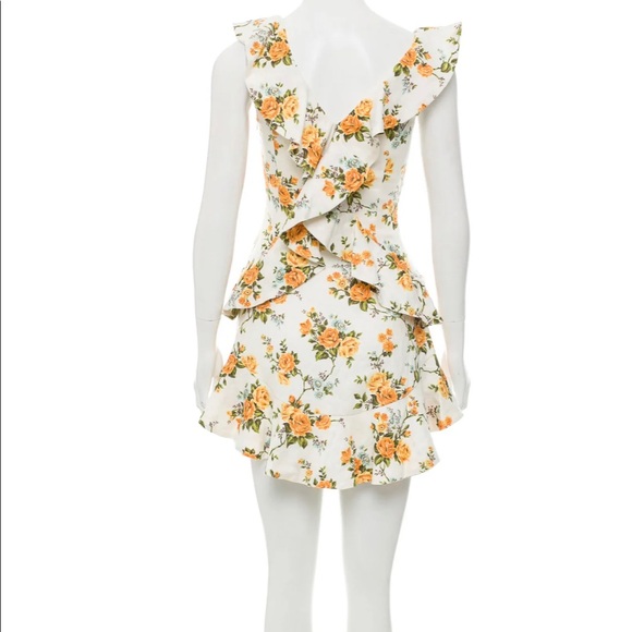 ZIMMERMAN Golden Flutter dress size 0 - Picture 3 of 3